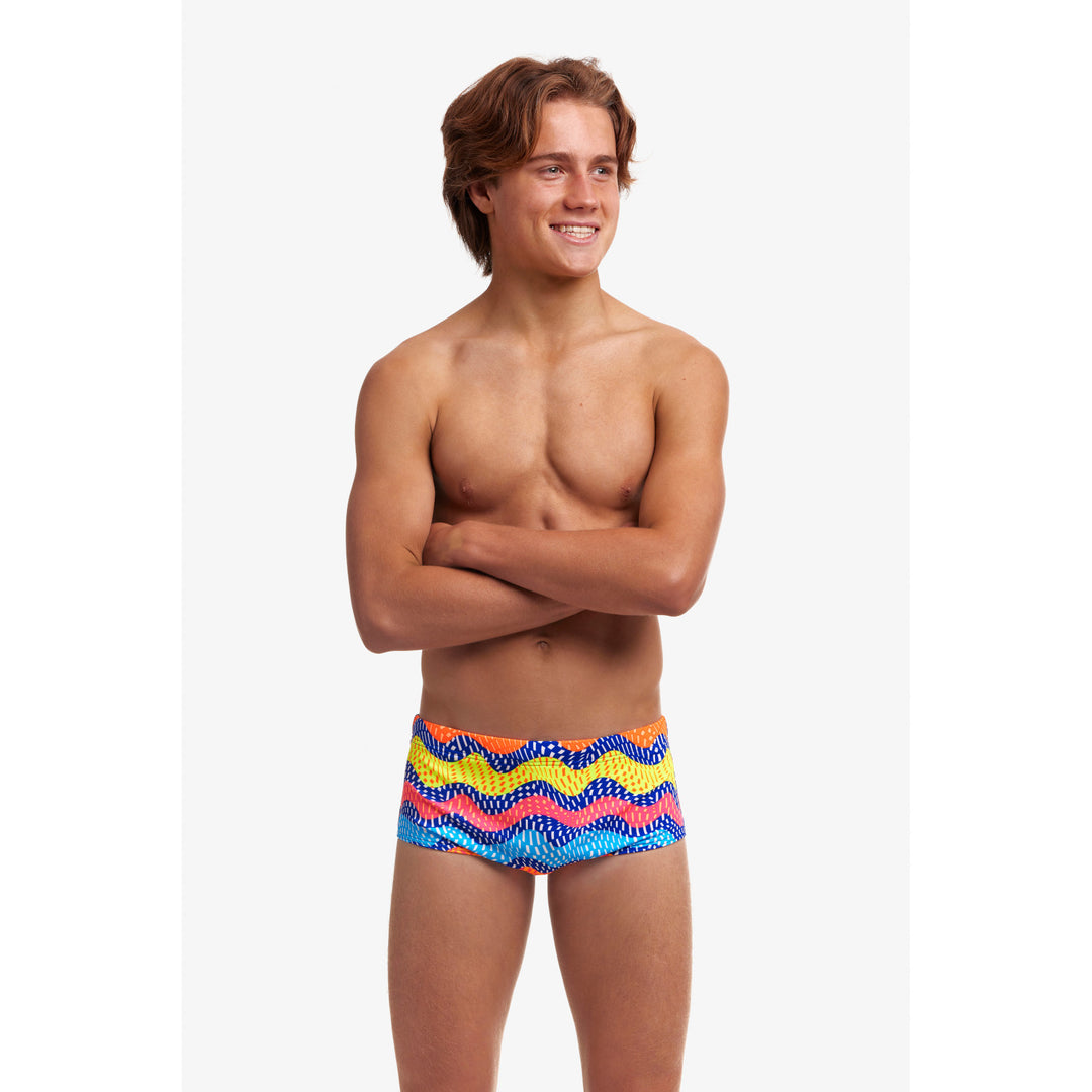 Funky Trunks Jungs Badehose Sidewinder Rocky Wave
