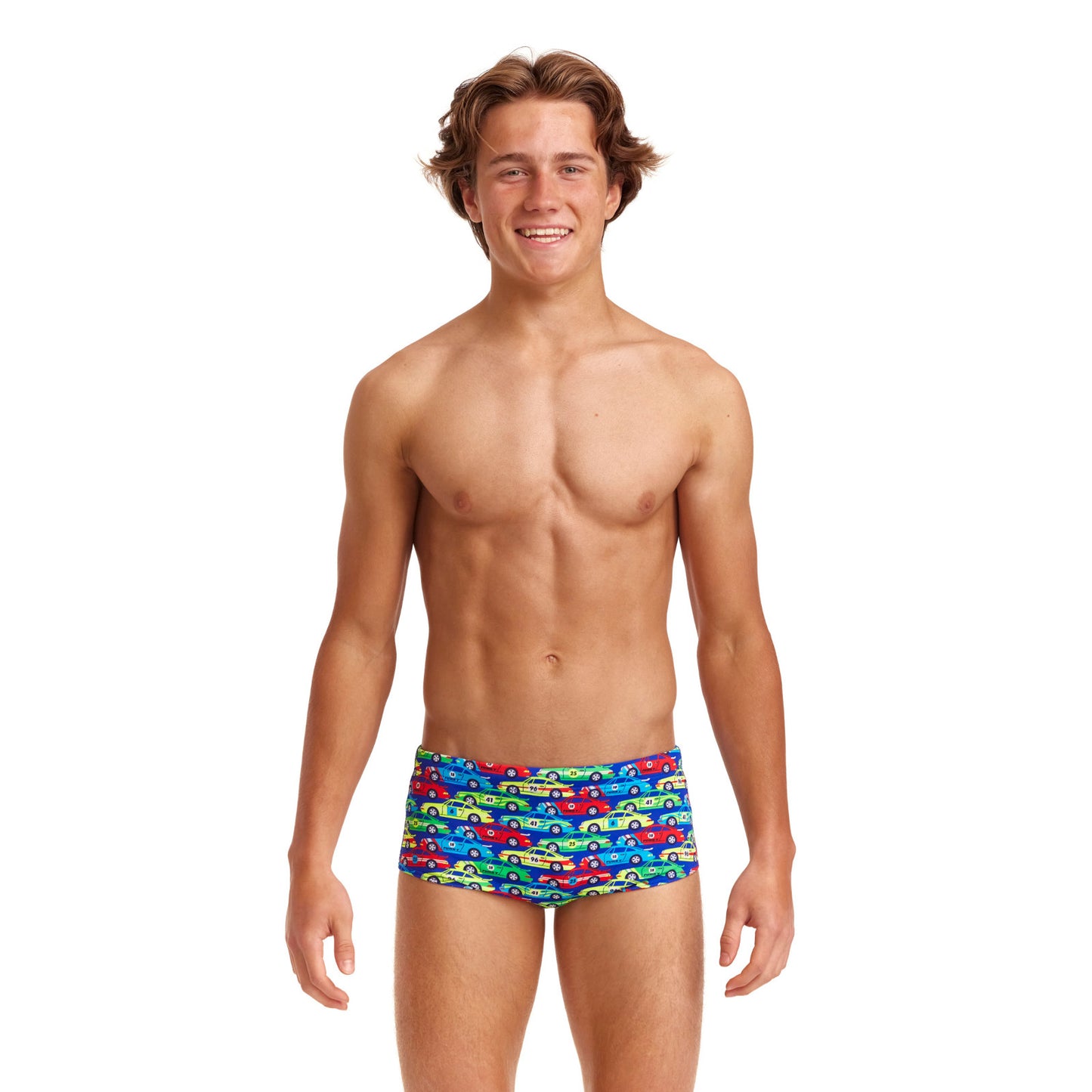 Funky Trunks Jungs Badehose Sidewinder Car Stacker