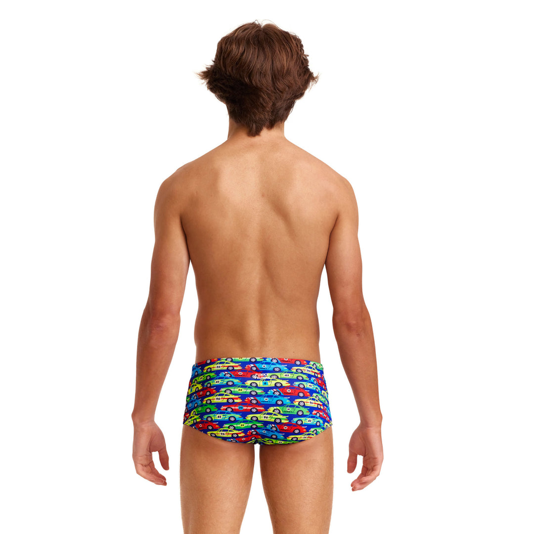 Funky Trunks Jungs Badehose Sidewinder Car Stacker