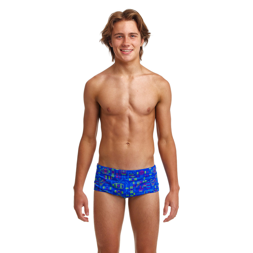 Funky Trunks Jungs Badehose Sidewinder Backed Up