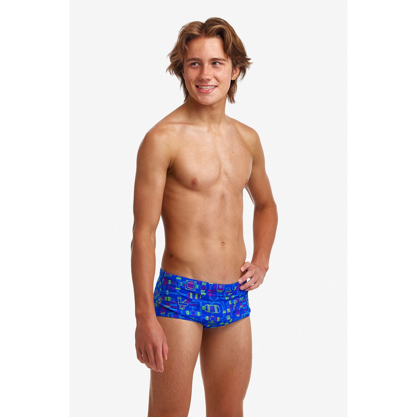 Funky Trunks Jungs Badehose Sidewinder Backed Up