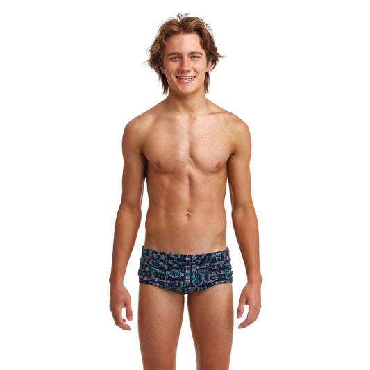 Funky Trunks Boys Swim Trunks Sidewinder Pooped 