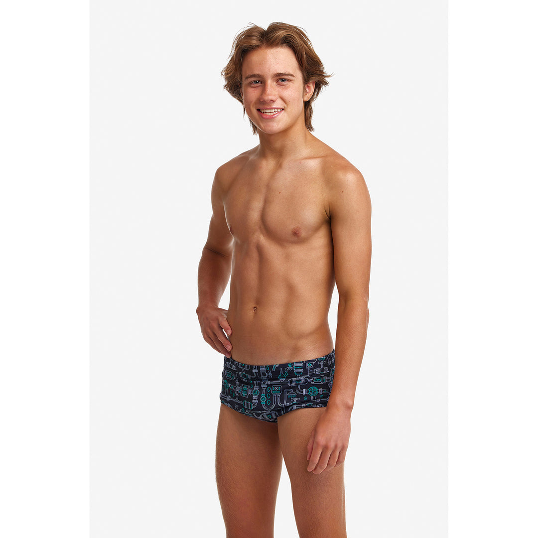 Funky Trunks Jungs Badehose Sidewinder Pooped