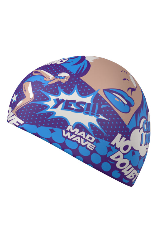 Mad Wave Swim Cap Fugu Fish 