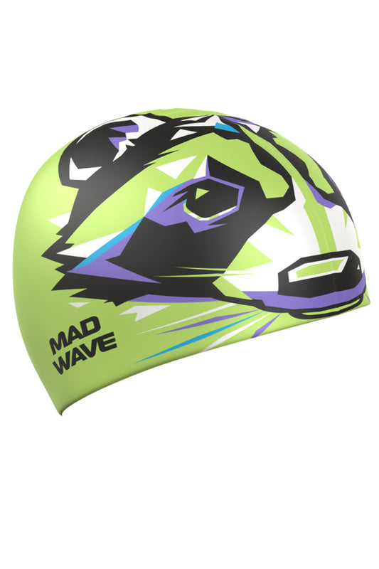 Mad Wave Raccoon Swimming Cap 