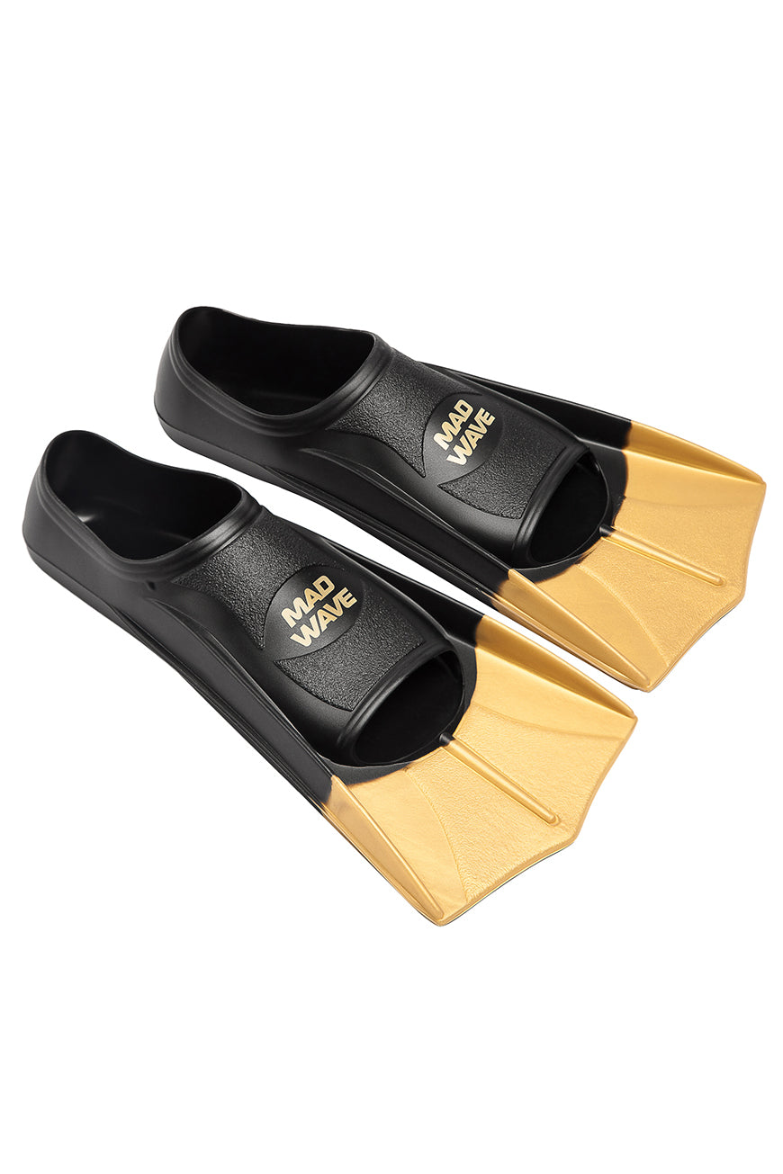 Mad Wave Training Flossen Schwarz/Gold