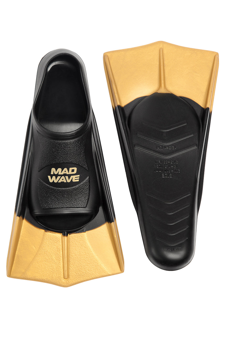 Mad Wave Training Flossen Schwarz/Gold