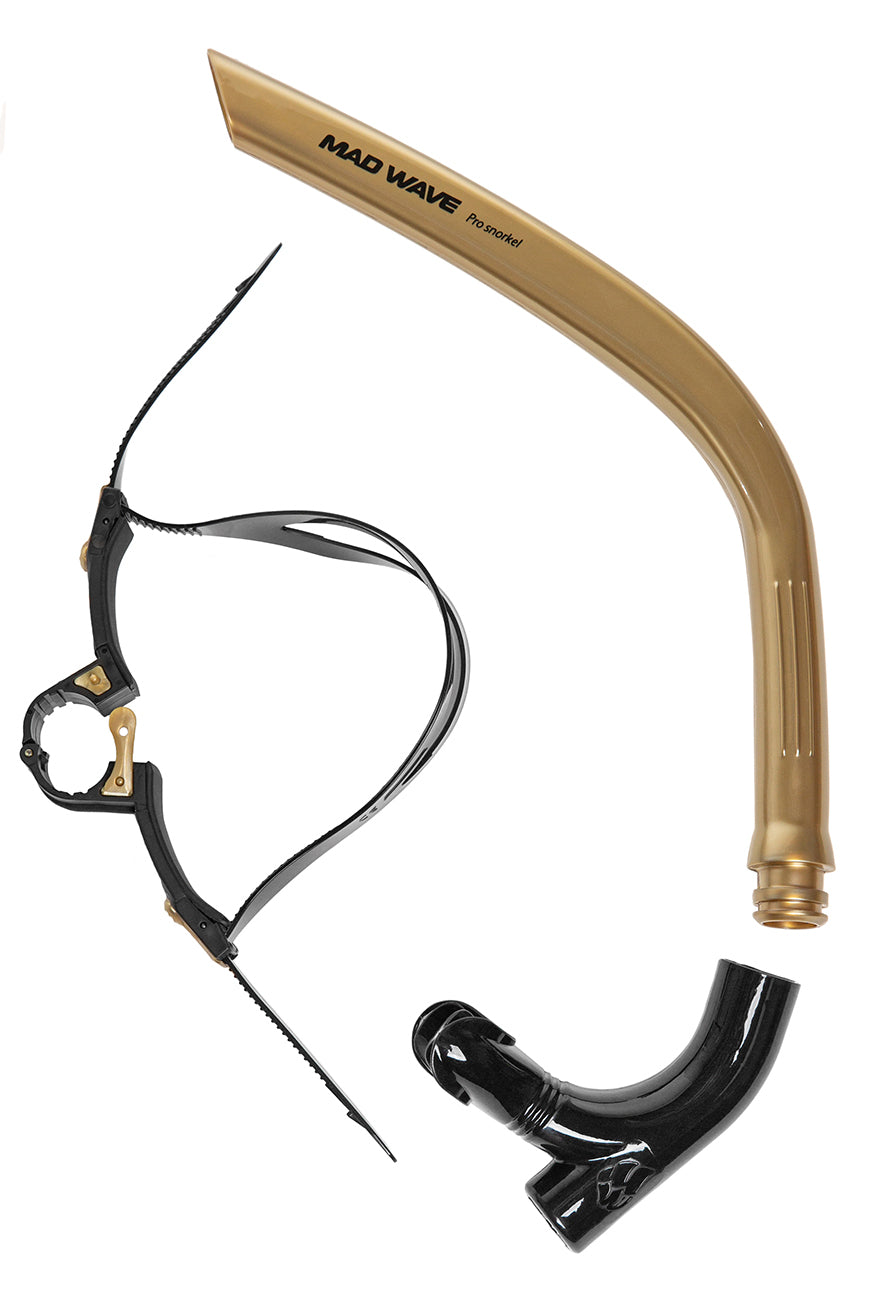 Mad Wave Pro Snorkel Gold